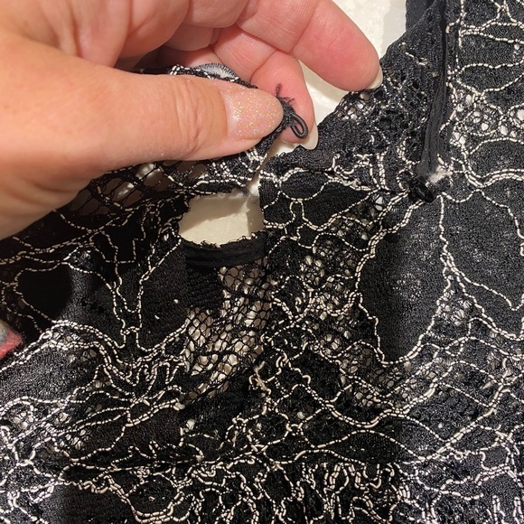 ZARA sheer lace ruffles for days boho blouse w shabby chic vibe - Picture 8 of 9